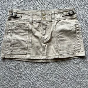 Brandy Melville Khaki Mini Skirt